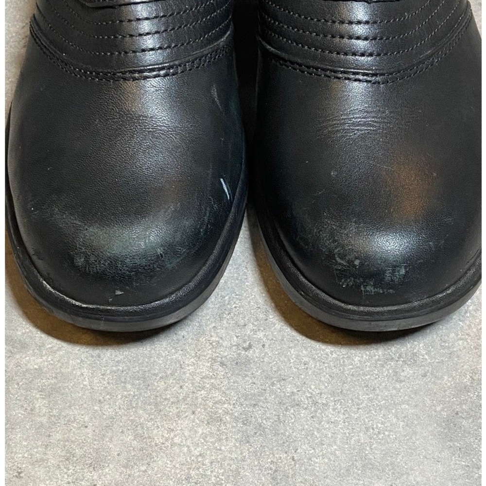 Ariat Women's Black Leather Steel Toe Safety Clogs Work Shoes Size 8B Non Slip - Picture 3 of 13